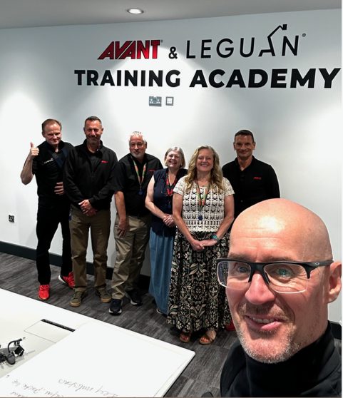 Pete with the team at the Avant and Leguan Training Academy